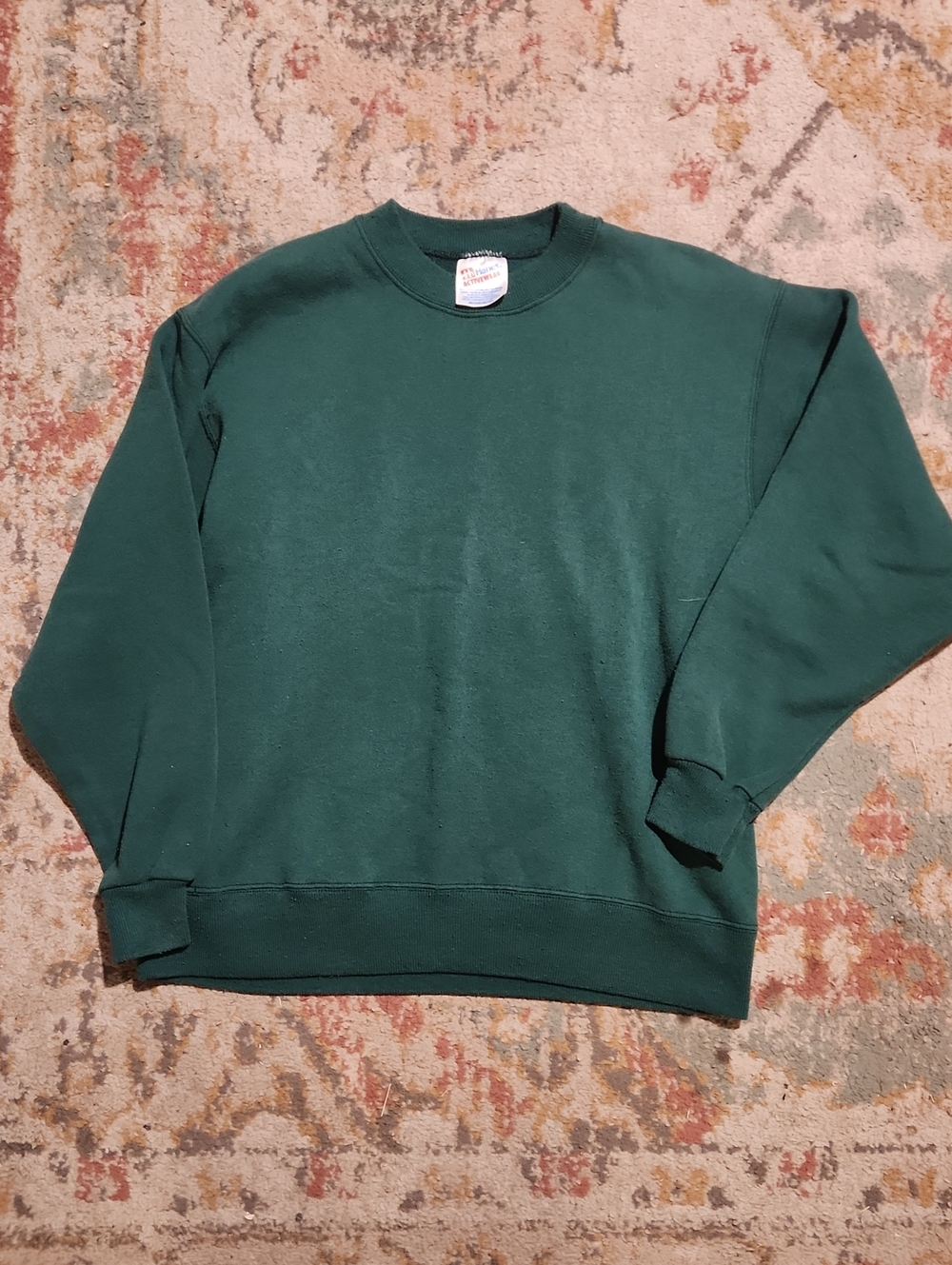 **VINTAGE**Hanes Activewear - Classic Crewneck Sweatshirt - Forest Green